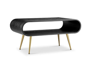 JF721 Auckland Coffee Table Black & Brass - PRE ORDER FOR DELIVERY IN MAY