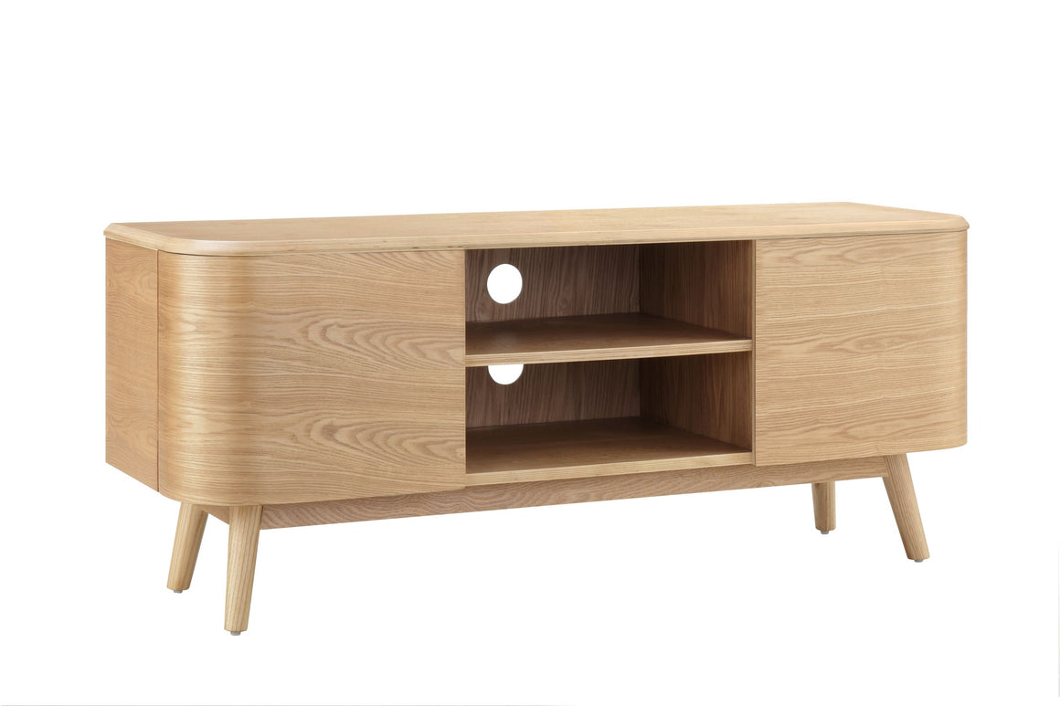JF810 Oslo TV Stand Oak - PRE ORDER FOR DELIVERY IN JUNE