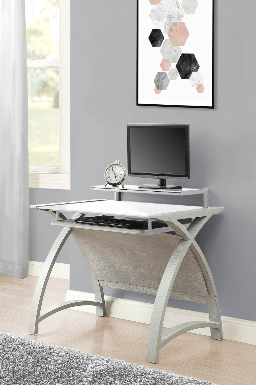 PC201 Helsinki 900 Desk (Grey)