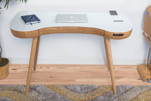 PC711- San Francisco Smart Speaker/Charging Desk Oak - BACK IN STOCK!!