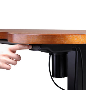 PC715 - San Francisco Height Adjustable Desk Walnut/Black