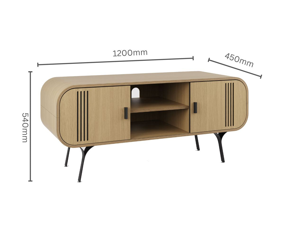 Milano Oak TV Stand