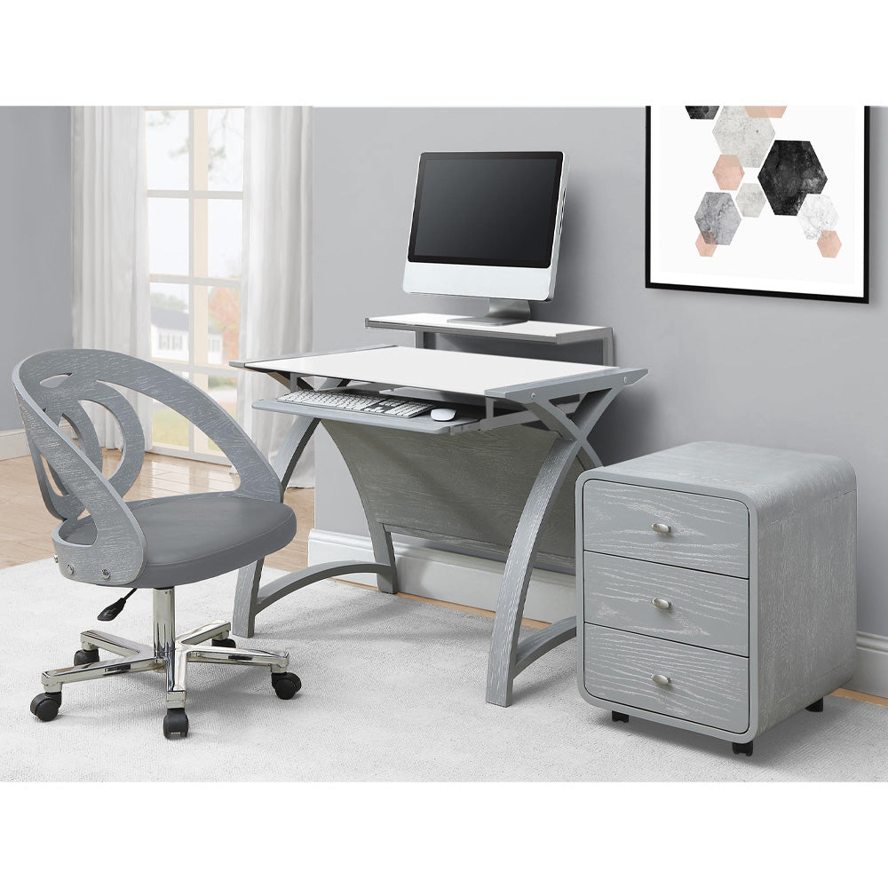 Helsinki Grey 1300mm Desk & FREE Helsinki Grey Chair