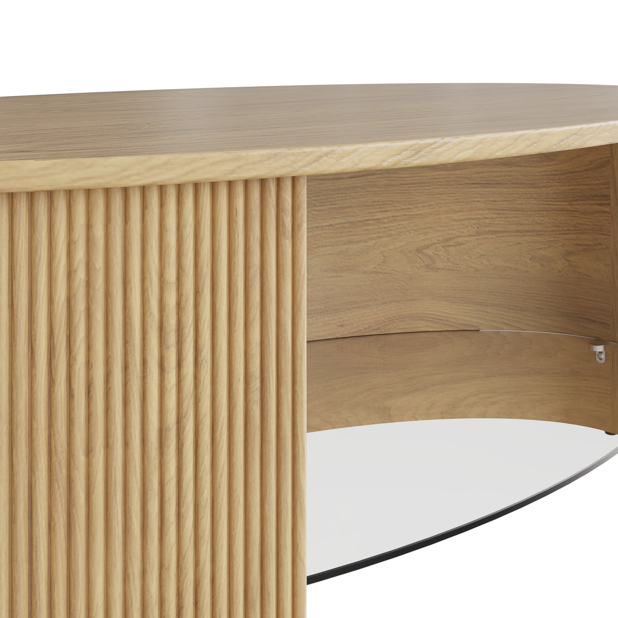 Roma Oak Fluted Coffee Table