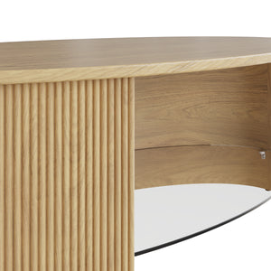 Roma Oak Fluted Coffee Table