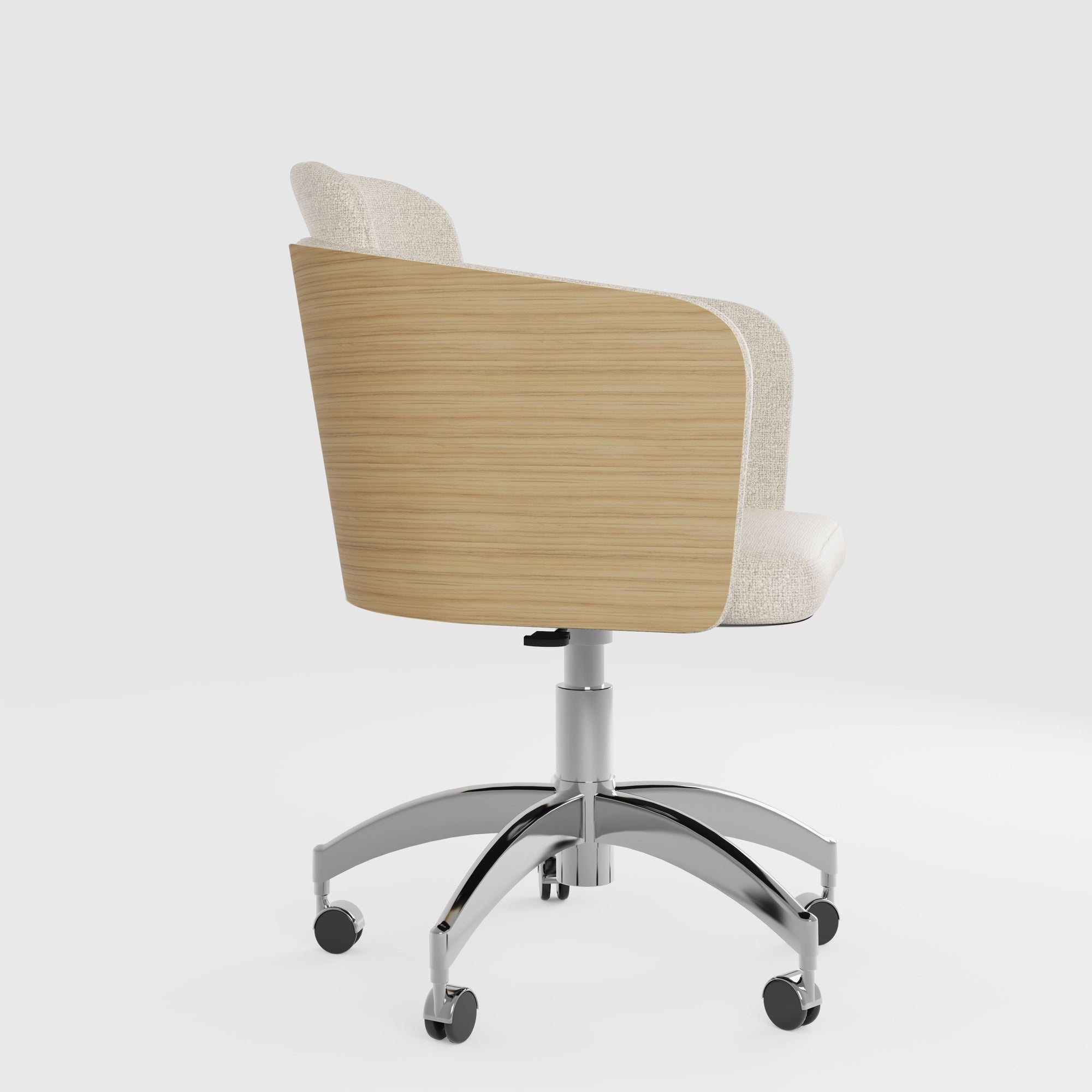 San Francisco Oak Fabric Office Chair