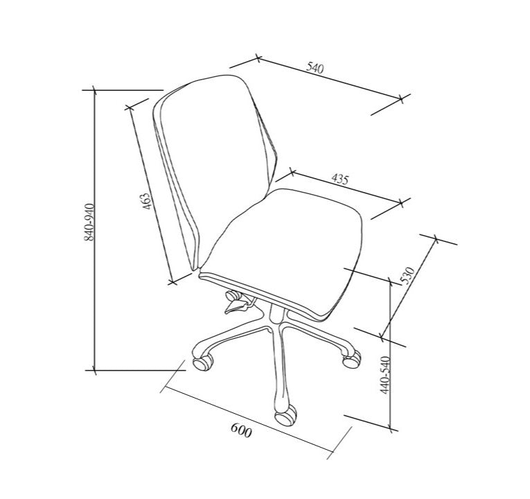 San Francisco Oak Office Chair