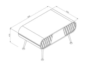 Astana Grey Mist Coffee Table - Jual Furnishings