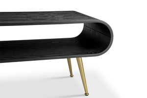 Auckland Black & Brass Coffee Table - Jual Furnishings