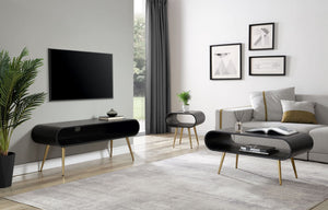 Auckland Black & Brass Coffee Table - Jual Furnishings