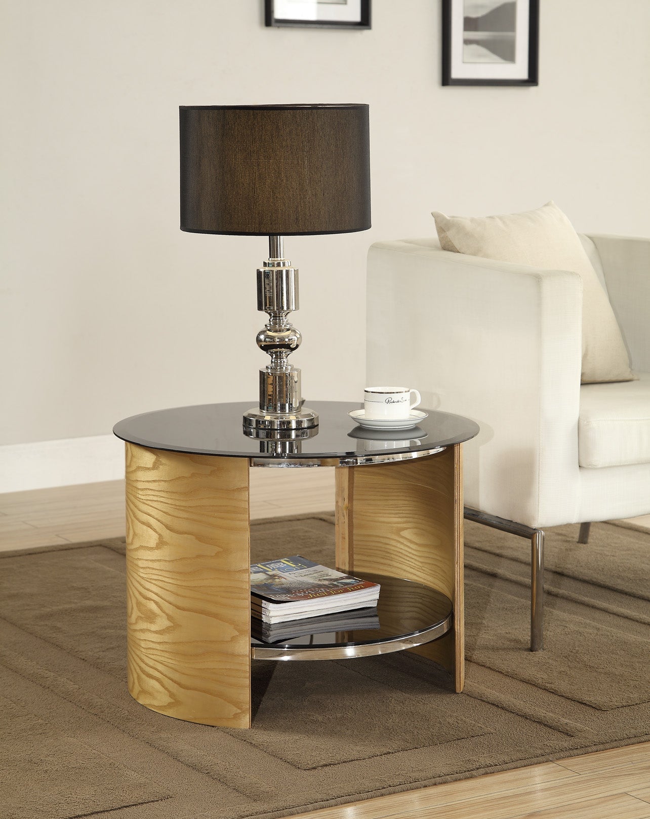 Florence Oak Side Table - Jual Furnishings