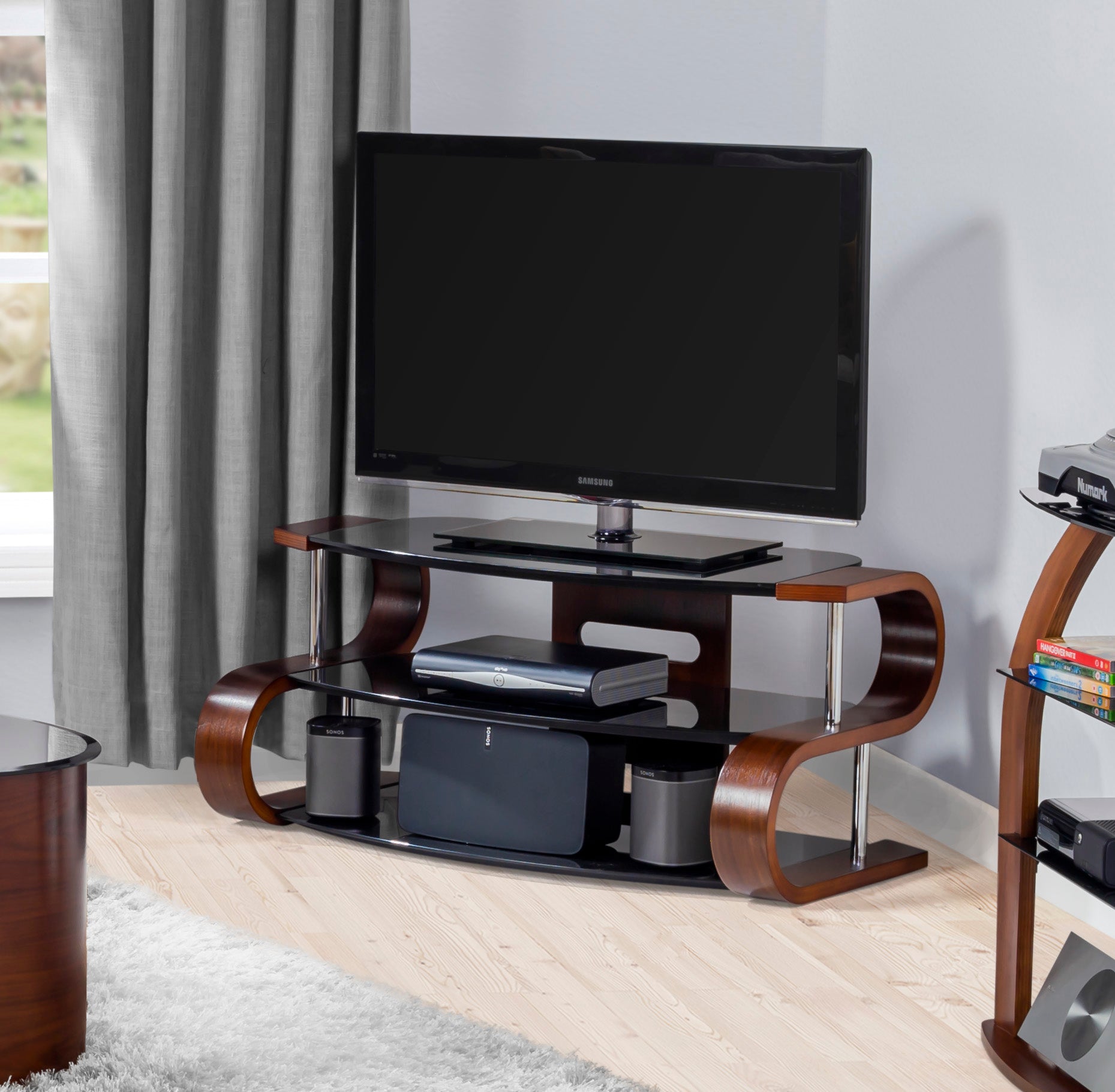 Florence Walnut 1100mm TV Stand - Jual Furnishings