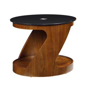 Florence Walnut Side Table - Jual Furnishings