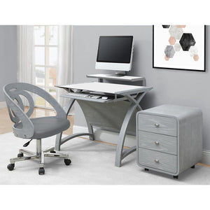 Helsinki Grey 3 Drawer Pedestal - Jual Furnishings