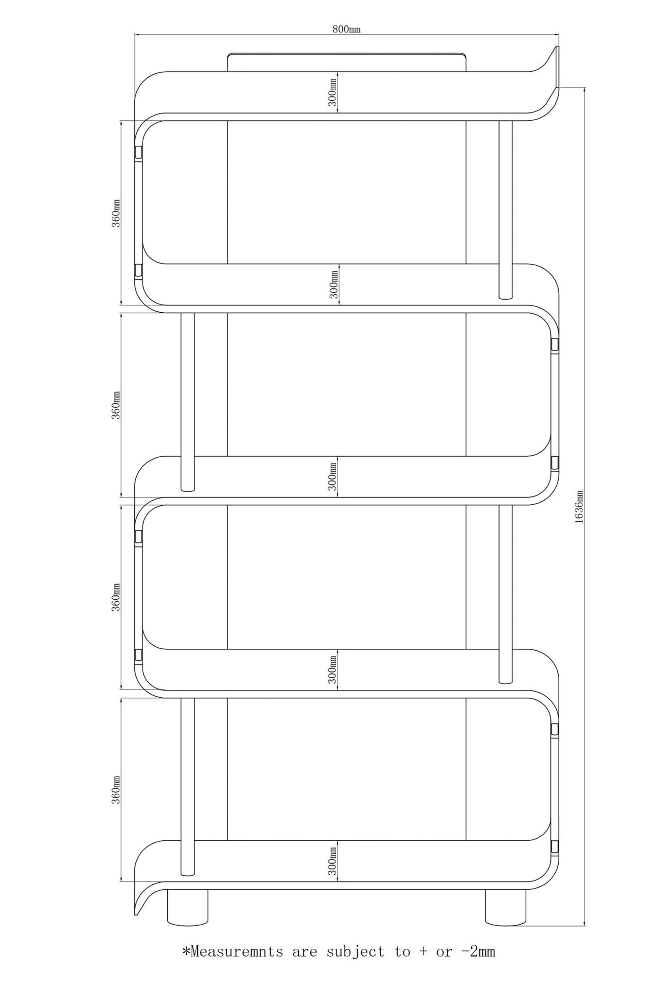 Helsinki Grey Tall Bookshelf - Jual Furnishings