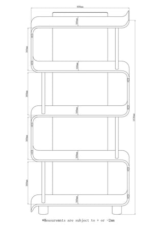 Helsinki Grey Tall Bookshelf - Jual Furnishings