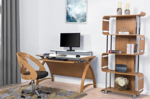 Helsinki Oak 1300mm Wide Desk - Jual Furnishings