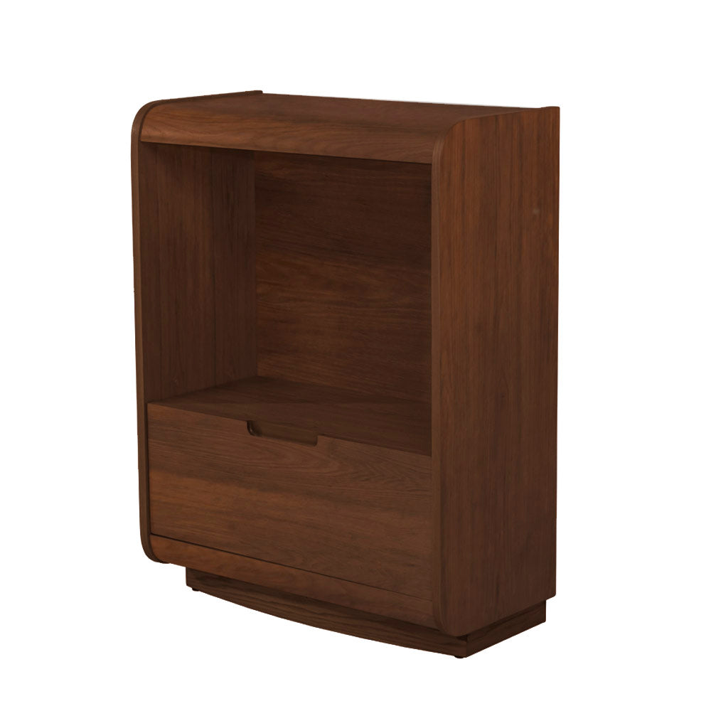 PC207 - Universal Short Bookcase with Drawer Walnut - NO LONGER AVAILABLE