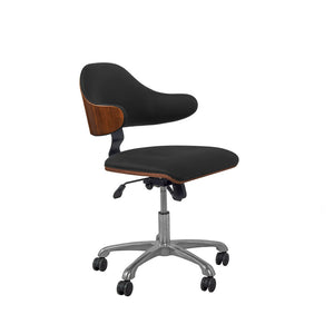 PC210 Swivel Office Chair Walnut/Black