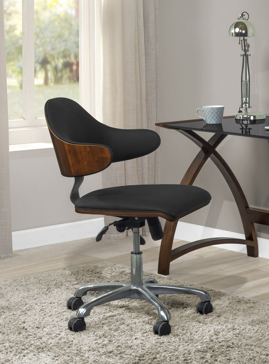 PC210 Swivel Office Chair Walnut/Black