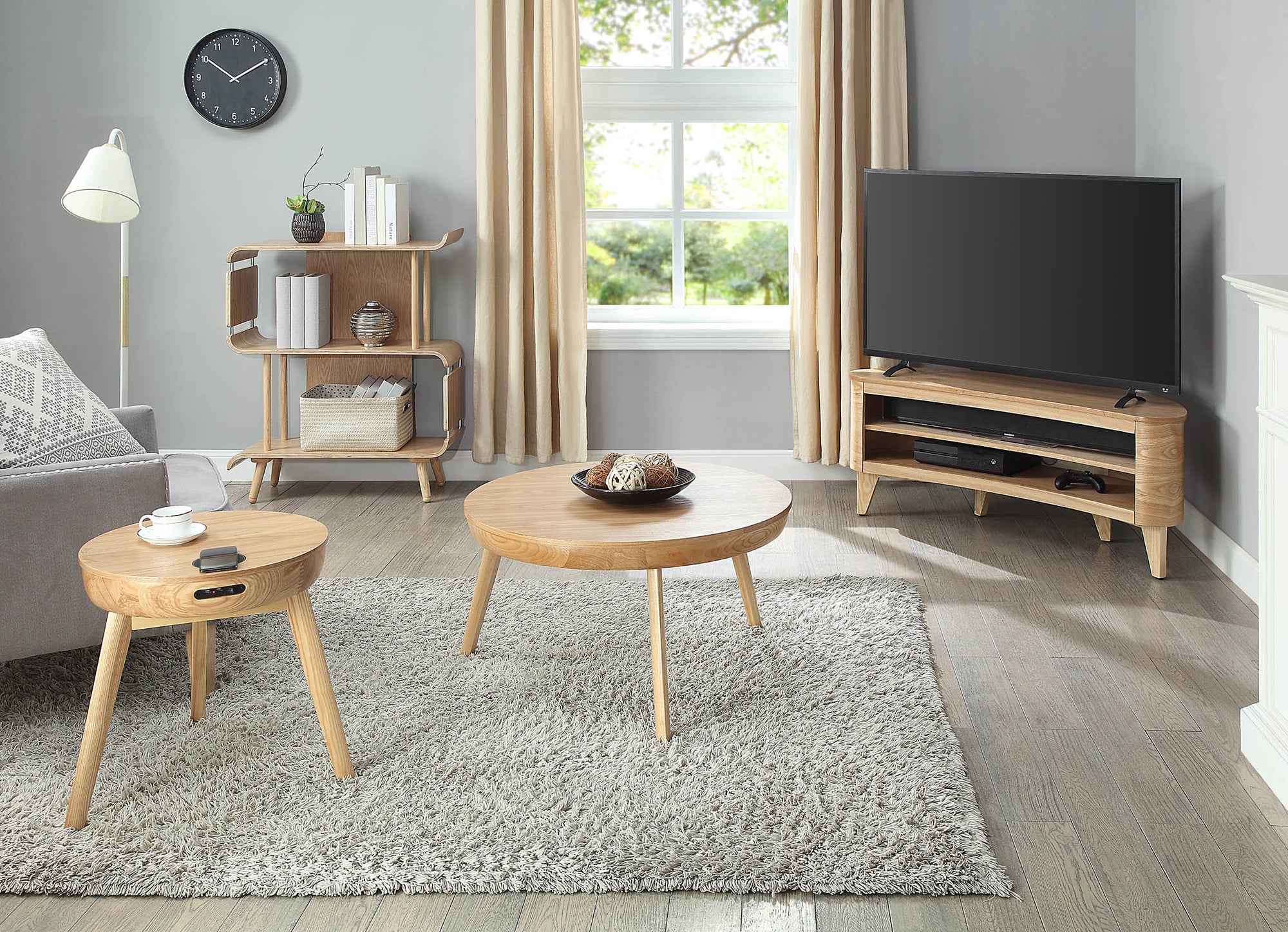 San Francisco Oak TV Stand