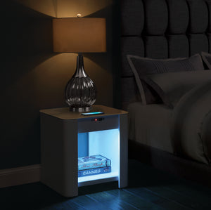 JF405 San Francisco Smart Bedside/Lamp Table - NO LONGER AVAILABLE