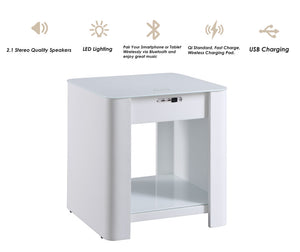 JF406 San Francisco Speaker Smart Bedside/Lamp Table - NO LONGER AVAILABLE