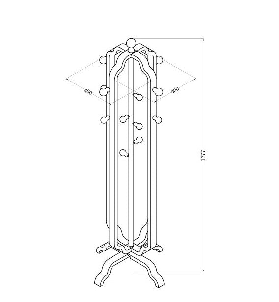 Florence Oak Coat Stand