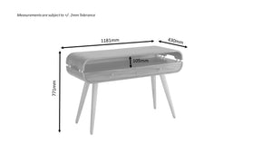 JF705 Havana Console Table Walnut Line Drawing