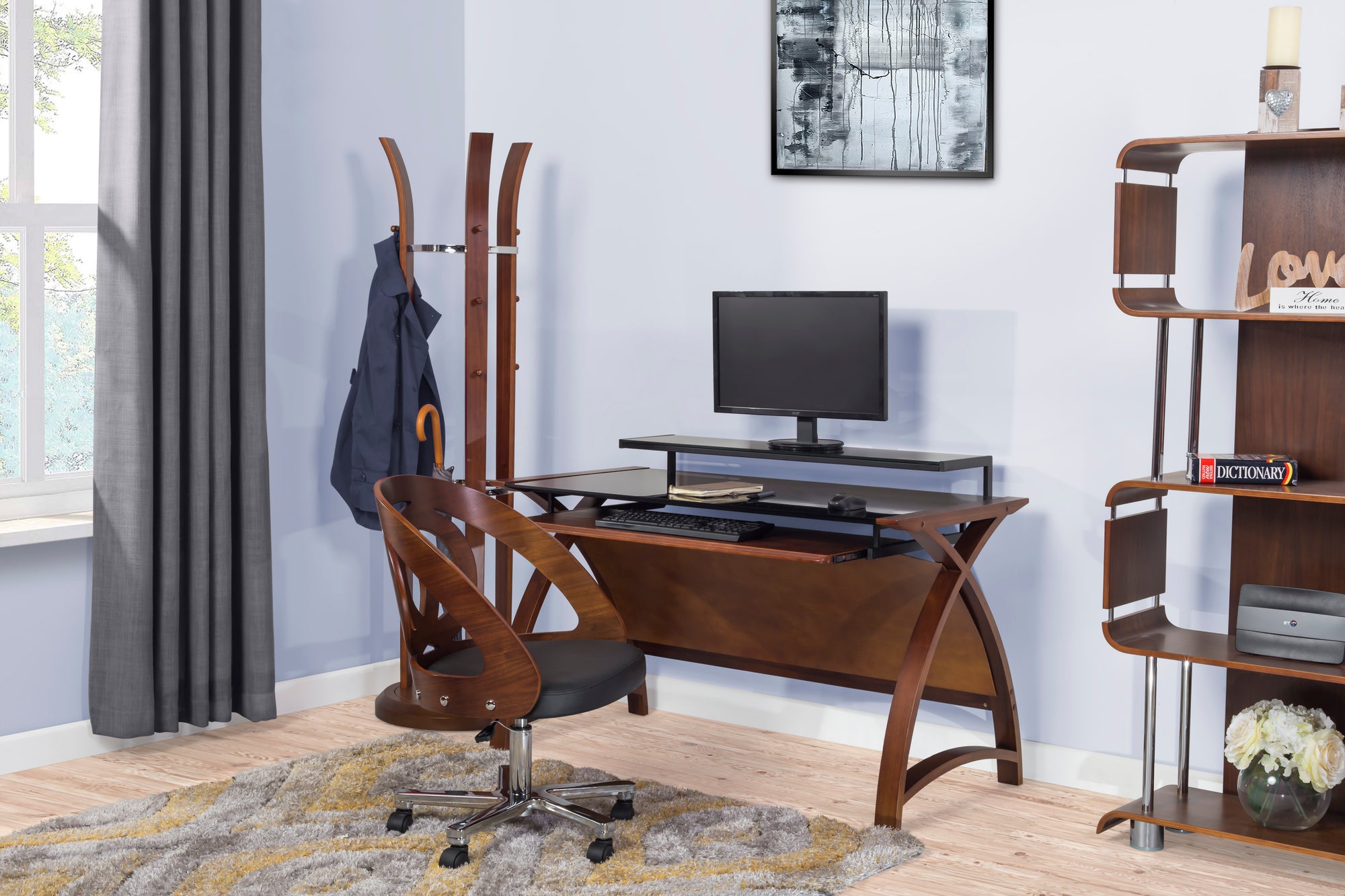Helsinki Walnut 900mm Desk