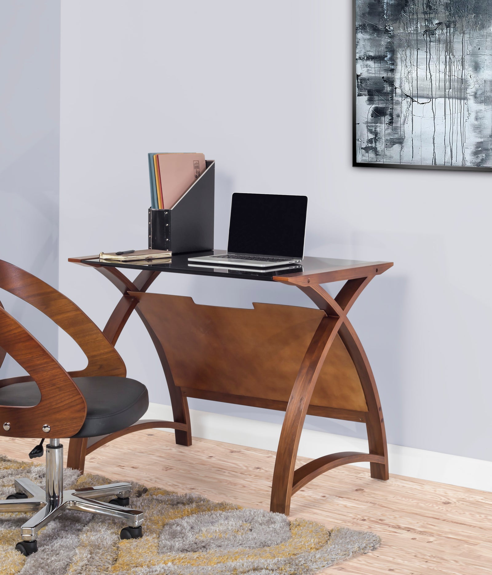 Helsinki Walnut 900mm Laptop Desk