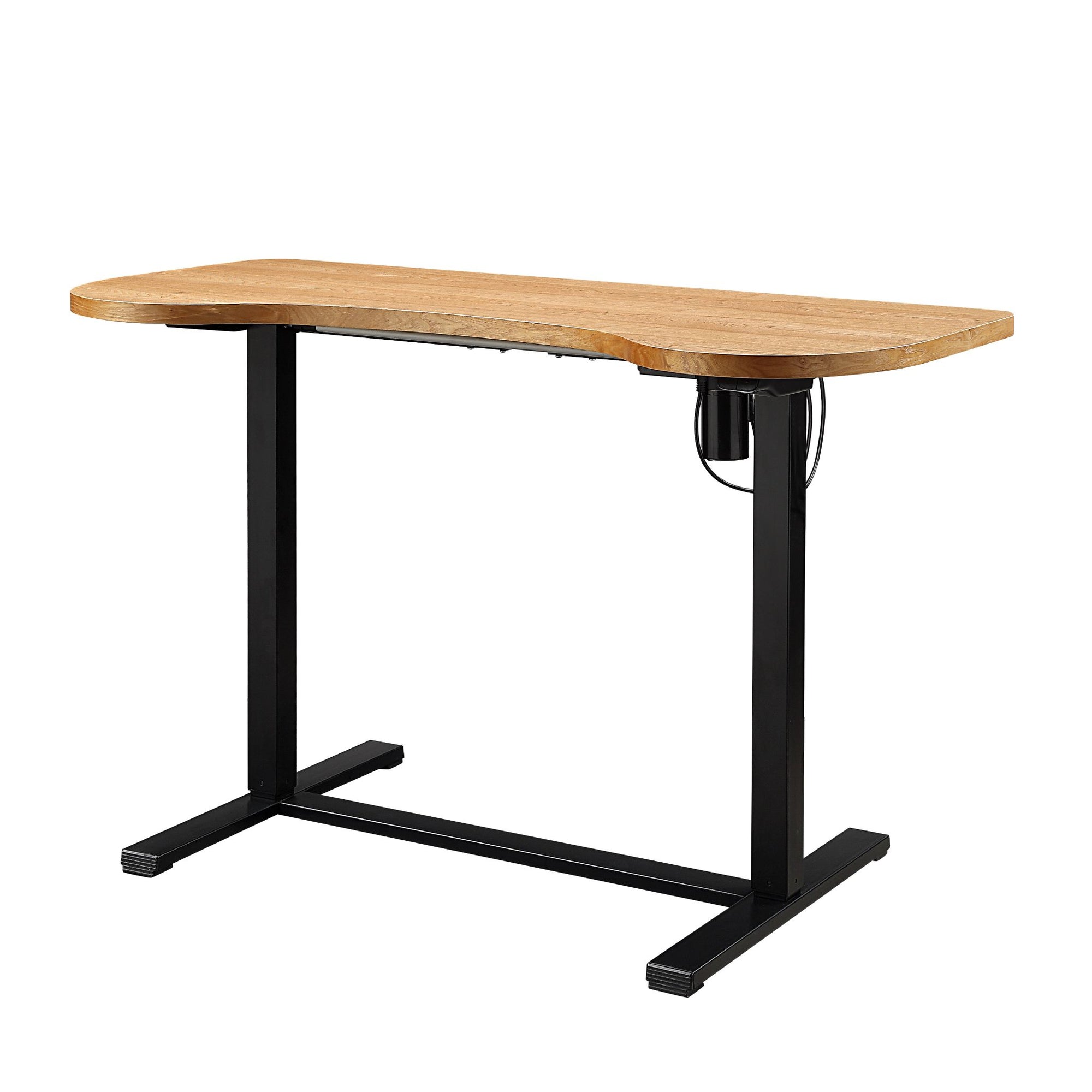 San Francisco Oak Height Adjustable Desk