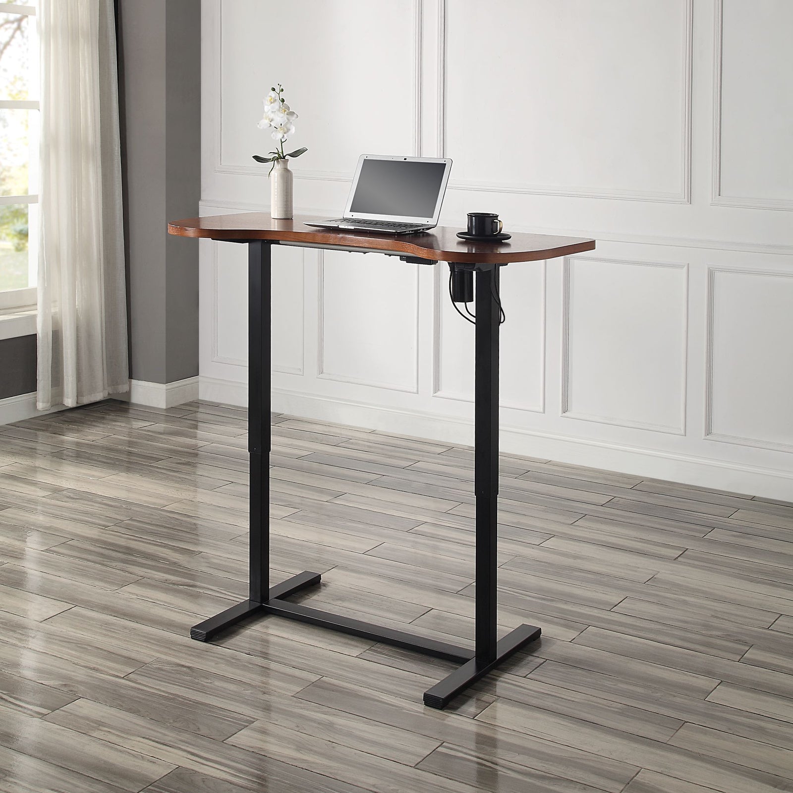 San Francisco Walnut Height Adjustable Desk