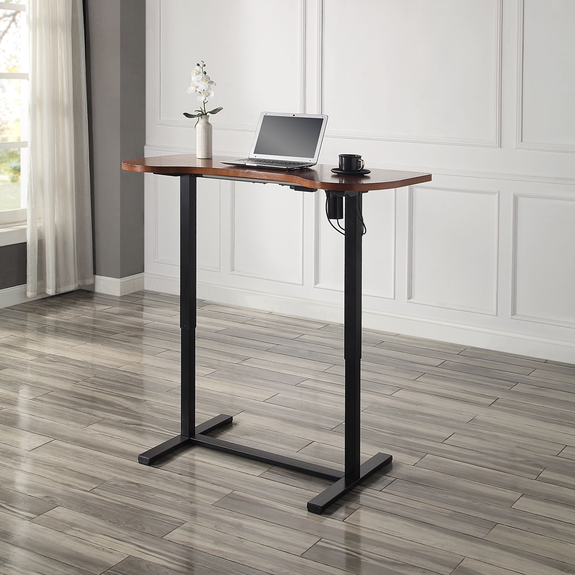San Francisco Walnut Height Adjustable Desk